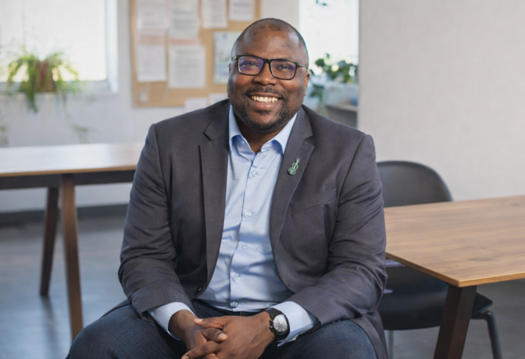 Charles Binitie smiling